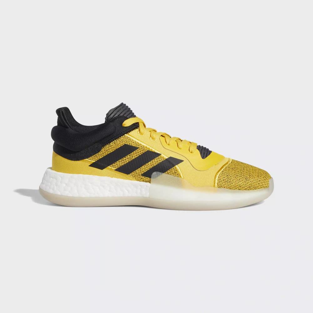 Adidas Marquee Boost Low Tenis De Basketball Dorados Para Hombre (MX-92256)